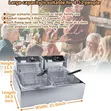 Globalstar GS-82A Double Deep Fryer - 6L + 6L Electric - 2