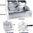Globalstar GS-82A Double Deep Fryer - 6L + 6L Electric - 3