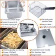 Globalstar GS-82A Double Deep Fryer - 6L + 6L Electric - 5