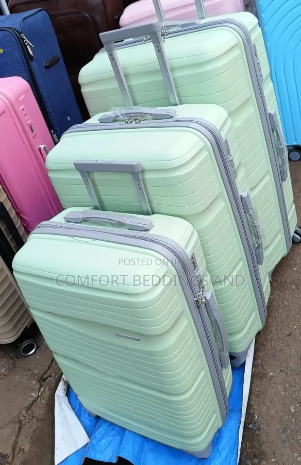 Rubber Suitcase Set - Light Green - 1