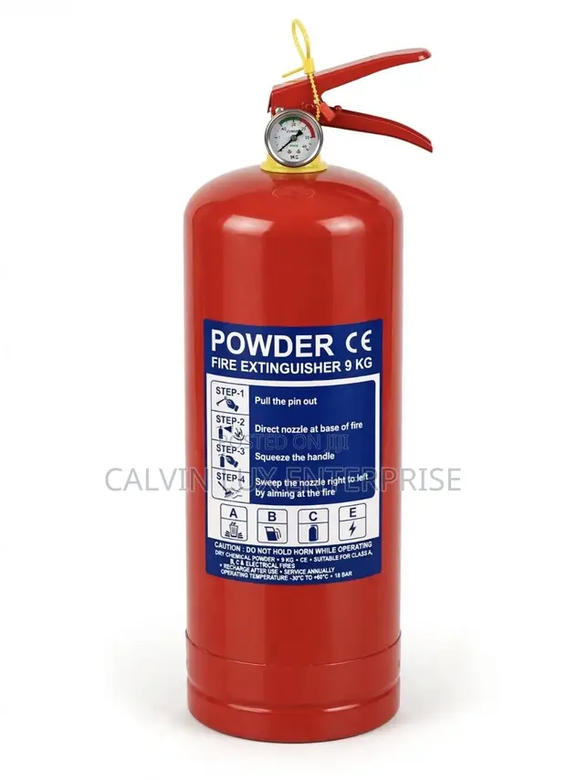 9kg ABC Dry Powder Fire Extinguisher - CE Certified - 1