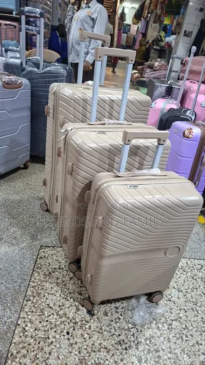 Executive Rubber Suitcase Set - 4 Pieces
