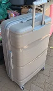 Large Rubber Suitcase - Brown - 2