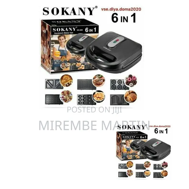 Sokany Sandwich Maker Set, 6-in-1 - 1