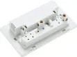 2-Gang Universal Switched Wall Socket with USB - 2