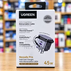 UGREEN Nexode Pro 45W GaN Fast Charger with Retractable Cable
