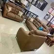 Brown Leather Sofa Set - Senana Hypermarket - 1