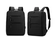 Laptop Backpack with USB Port - Black - 2