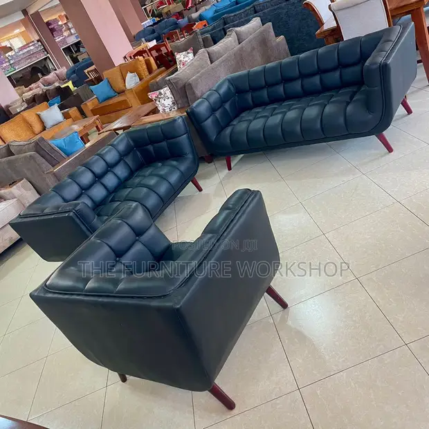Simple Leather Sofa Set - Senana Hypermarket - 1