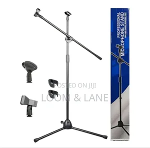Adjustable Floor-Standing Microphone Boom Arm Stand