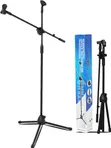 Adjustable Floor-Standing Microphone Boom Arm Stand - 2