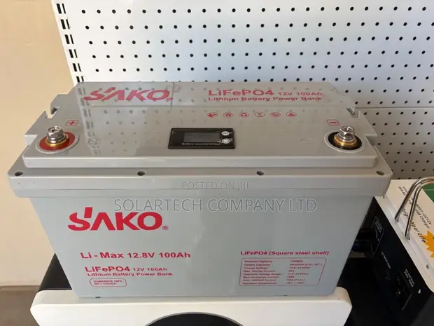 SAKO 12V 100Ah LiFePO4 Battery - 90% DoD & 100A Discharge - 1