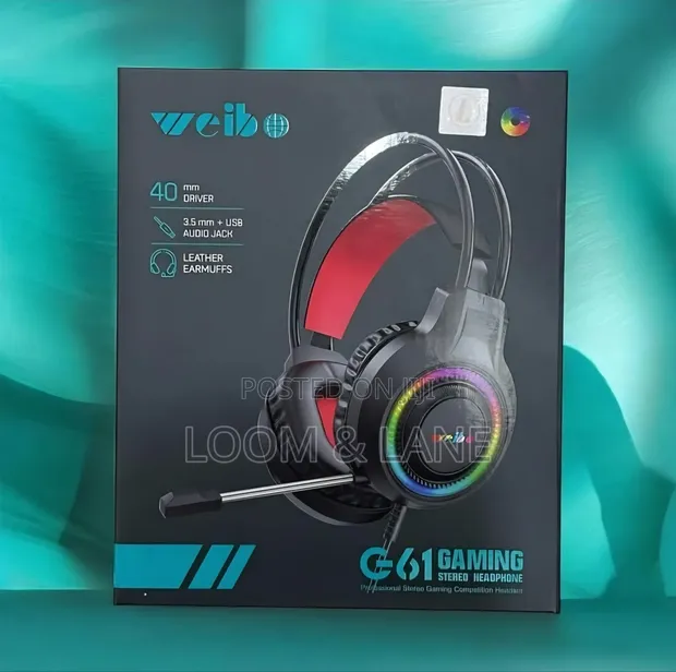 Weibo G61 Stereo Gaming Headset - 1