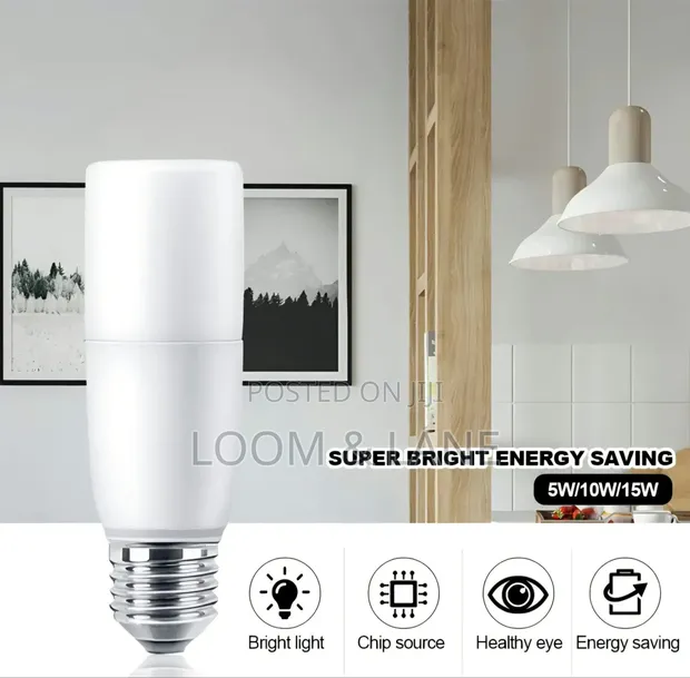 2pcs E27 LED Stick Bulb - Energy Saving - 1