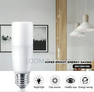 2pcs E27 LED Stick Bulb - Energy Saving