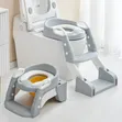 Baby Toilet Ladder 3-in-1 - Grey - 4