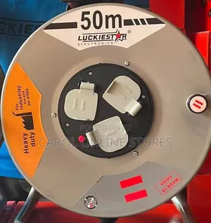 Luckiestar 50m Heavy Duty Extension Cable Reel
