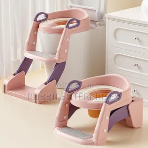 Baby Toilet Ladder 3-in-1 - Pink