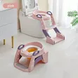 Baby Toilet Ladder 3-in-1 - Pink - 2