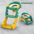 3-in-1 Toilet Ladder - Green/Yellow - 4