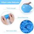 100pcs 12 Inch Light Blue Latex Balloons - 2