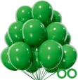 100 Pcs Dark Green Latex Party Balloons (12 Inch) - 3
