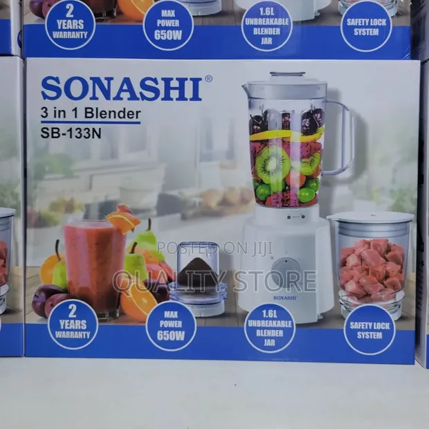 Sonashi 3-in-1 Electric Blender SB-133N - 1