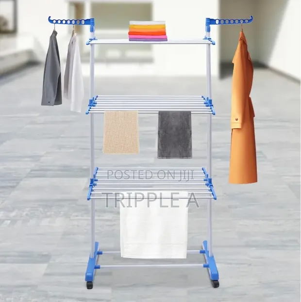 Portable Laundry Drying Stand with Wheels - 1