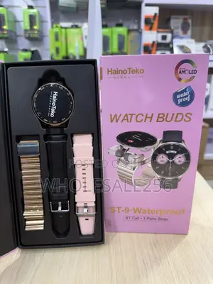 HainoTeko ST-9 Smartwatch with AMOLED Screen & EarPods