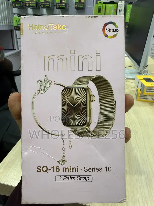 Haino Teko SQ-16 Mini Smartwatch with AMOLED Screen & 3 Straps - 1