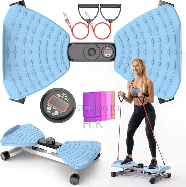 Waist Twister Machine with Ropes & Bands - 1