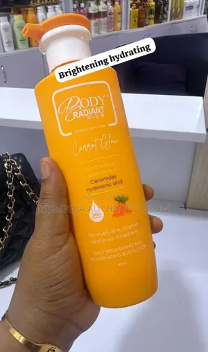 Body Radiant Carrot Glow Lotion - Alpha Arbutin, Ceramides, Hyaluronic