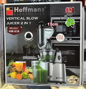 Hoffmans 2-in-1 Vertical Slow Juicer (Model HM-638)