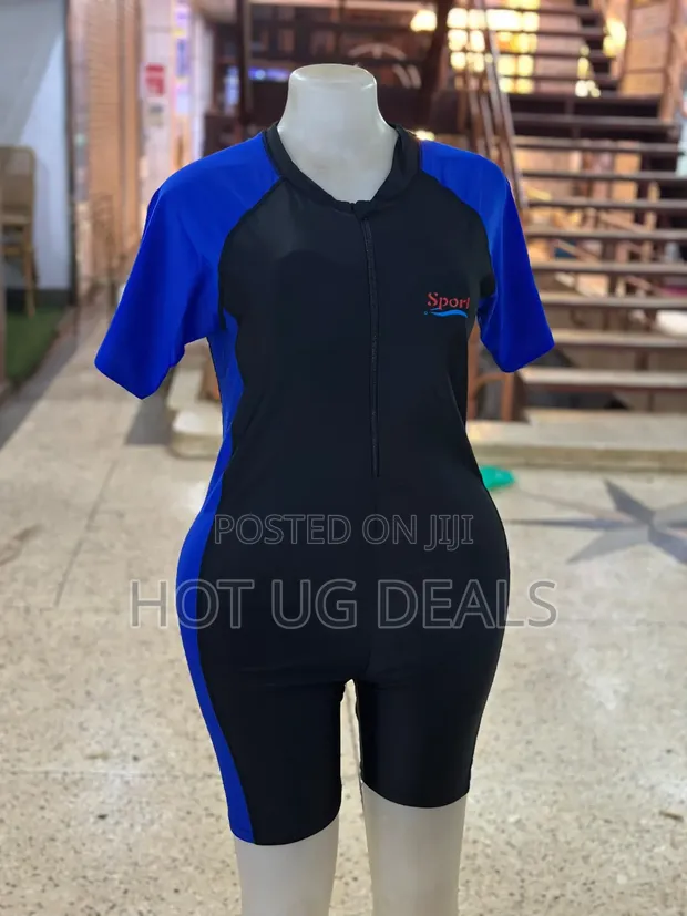 Women's Short Sleeve One-Piece Swimsuit - 1