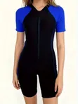 Women's Short Sleeve One-Piece Swimsuit - 2