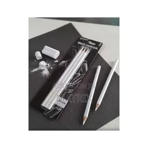 White Charcoal Pencils - Pack of 3