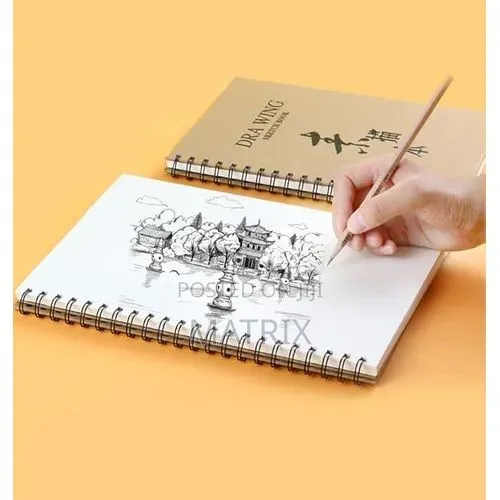 ARUQIWEMI Sketch Book, Drawing Notebook 60 Sheets, 160gsm - 1