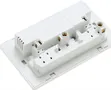 2-Gang Universal Switched Wall Socket with USB Ports - 3