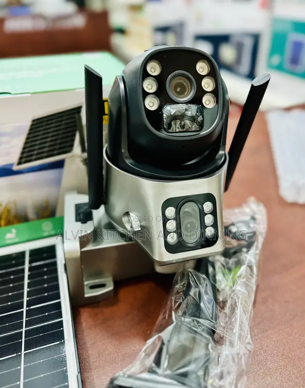Solar Security Camera with Dual Lens - 1