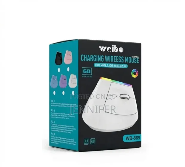 Weibo Ergonomic Vertical Wireless Mouse - 1