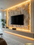 Luxury Custom Made TV Unit with LED Lights - Kampala - 2