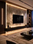 Luxury Custom Made TV Unit with LED Lights - Kampala - 3