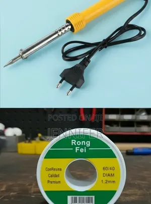 2-in-1 Electric Soldering Iron with Solder Wire