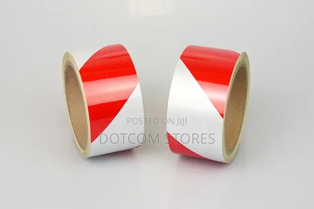 Topsoon Red and White Warning Barricade Tape 500m - 1