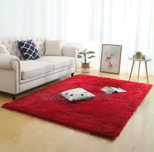 1.5x2m Fluffy Center Carpet - Red