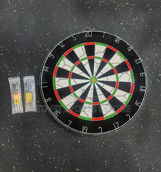 Brand New Flocked Dartboard Set (Original) - 1