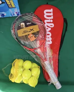 Wilson Tennis Racket with 12 Balls