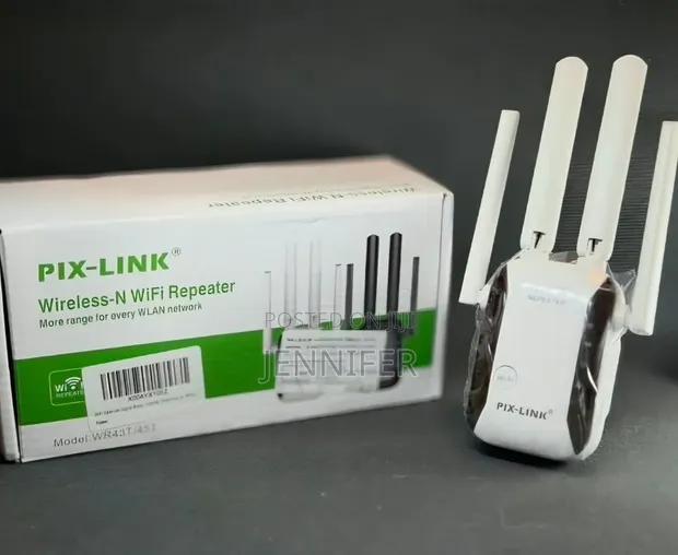 Pix-Link Wireless-N WiFi Repeater - 300Mbps - 1
