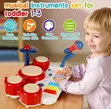 2-in-1 Musical Toy: Piano Keyboard & Drum Set - 1