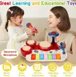 2-in-1 Musical Toy: Piano Keyboard & Drum Set - 2